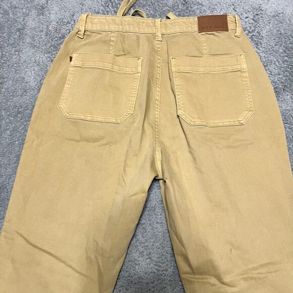 Judy Blue Jeans Womens 11 /30 Khaki High Waisted Grment Dyed Cuffed Jogger - Picture 4 of 11